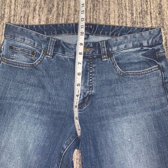 Chaps Denim Womens Size 6 Straight Leg Jeans Blue‎ Low Rise Embroidered Stretch - Picture 5 of 7